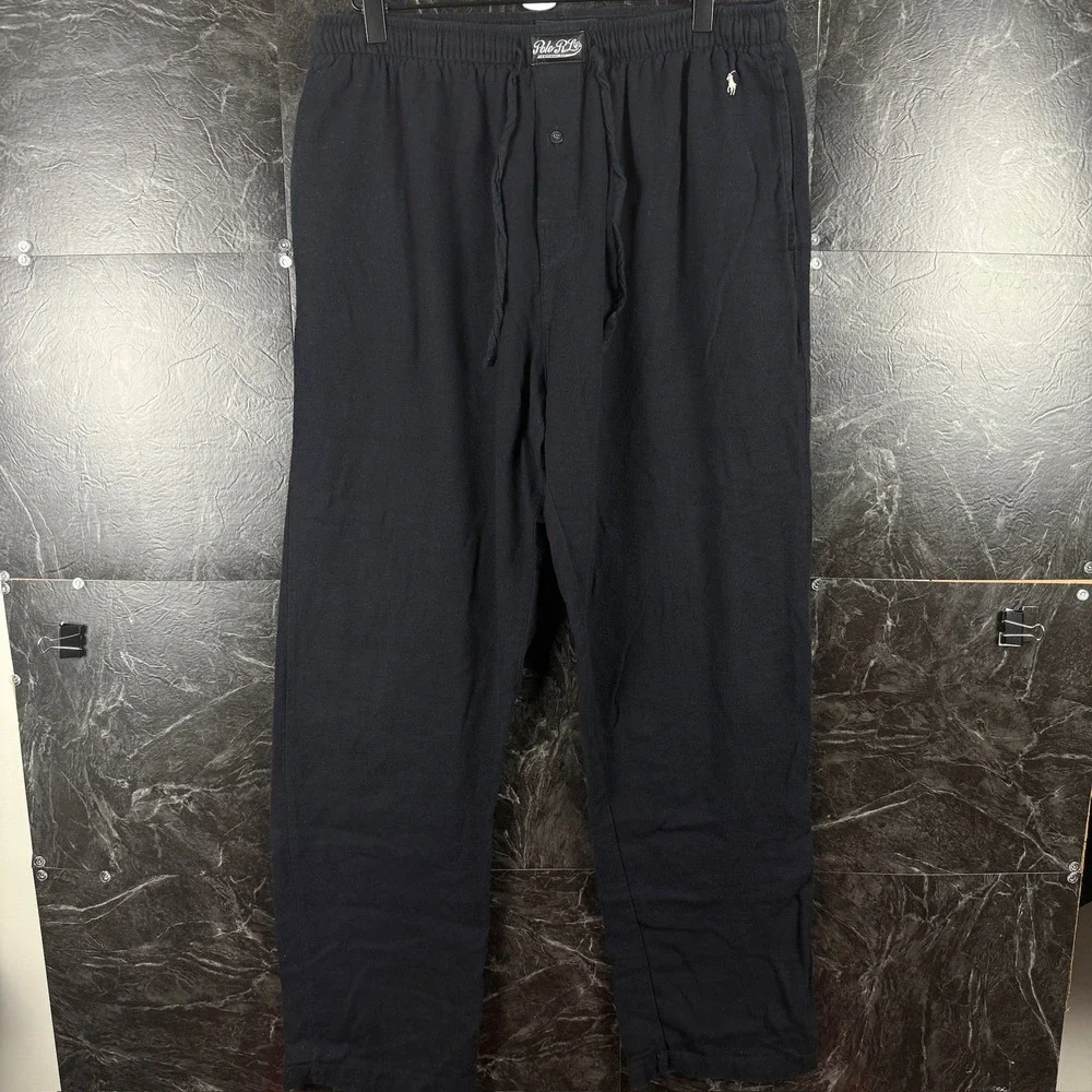 Polo Ralph Lauren Men's Black Pajama Pants Medium